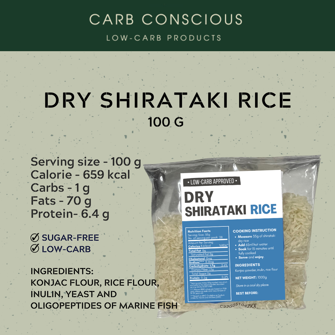 Dry Shirataki Rice 100g