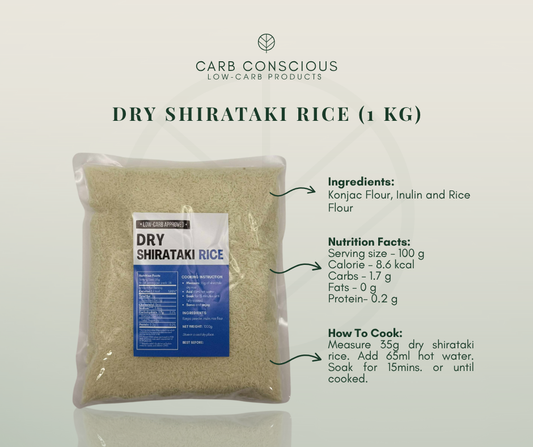 Dry Shirataki Rice (1kg)